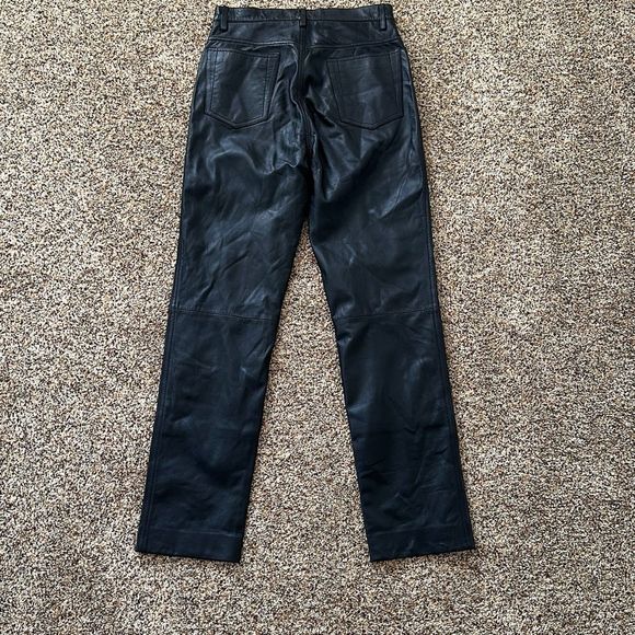 NWOT Sandro Five Pocket Leather Pant Black Size 36 - Picture 7 of 12